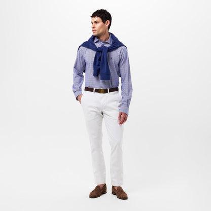 Men's Poplin Check Long-Sleeve Patterned Shirt