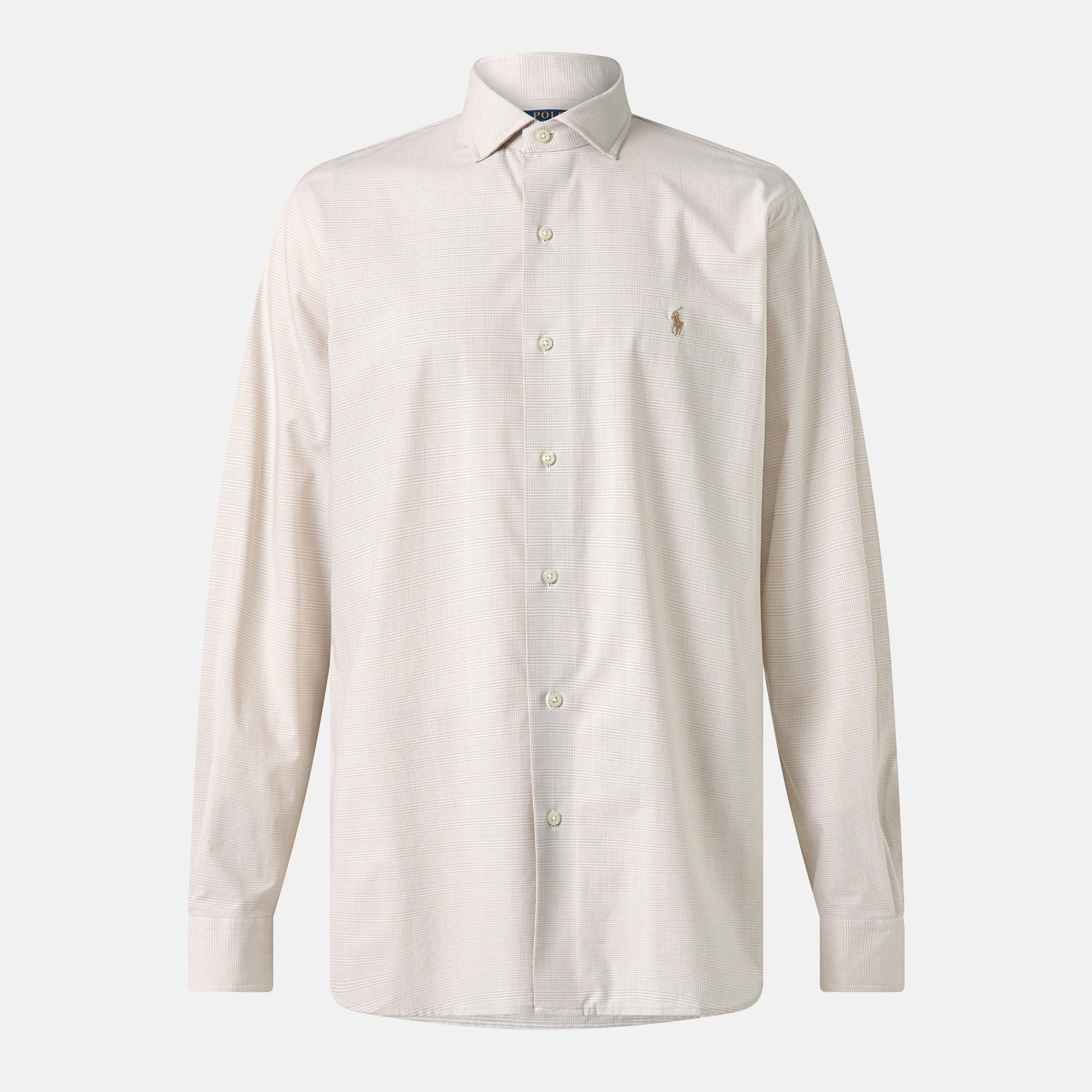 Men's Poplin Check Long-Sleeve Patterned Shirt