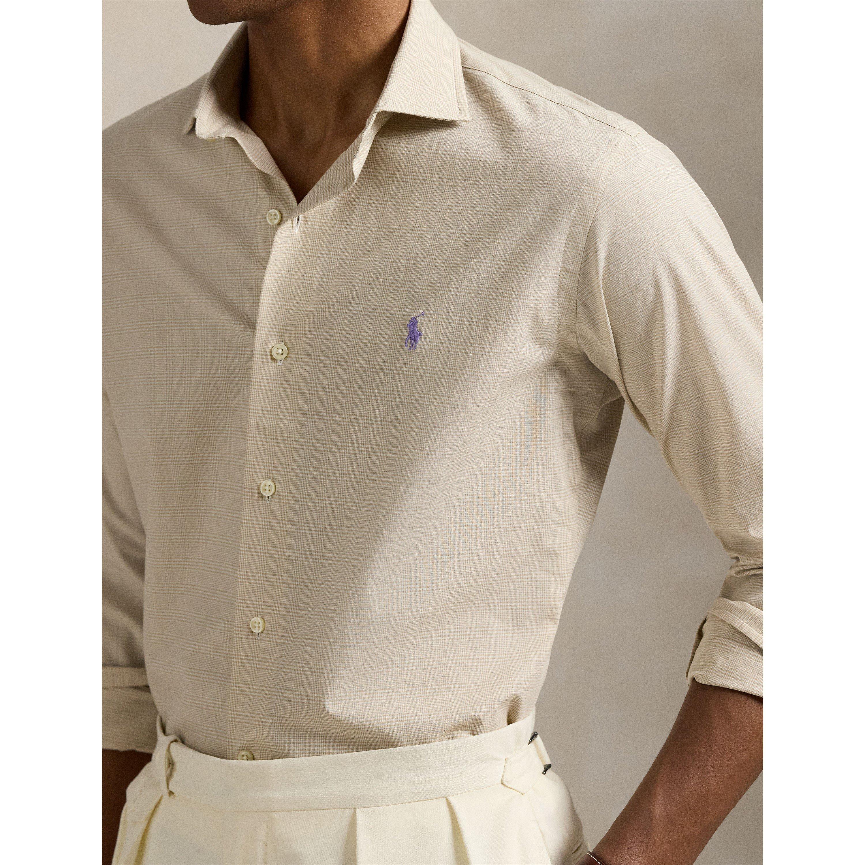 Poplin Check Long-Sleeve Patterned Shirt