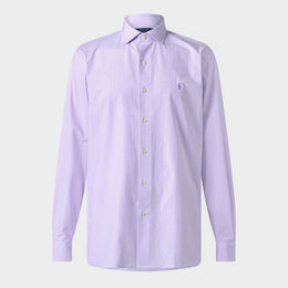 Men's Poplin Check Long-Sleeve Patterned Shirt