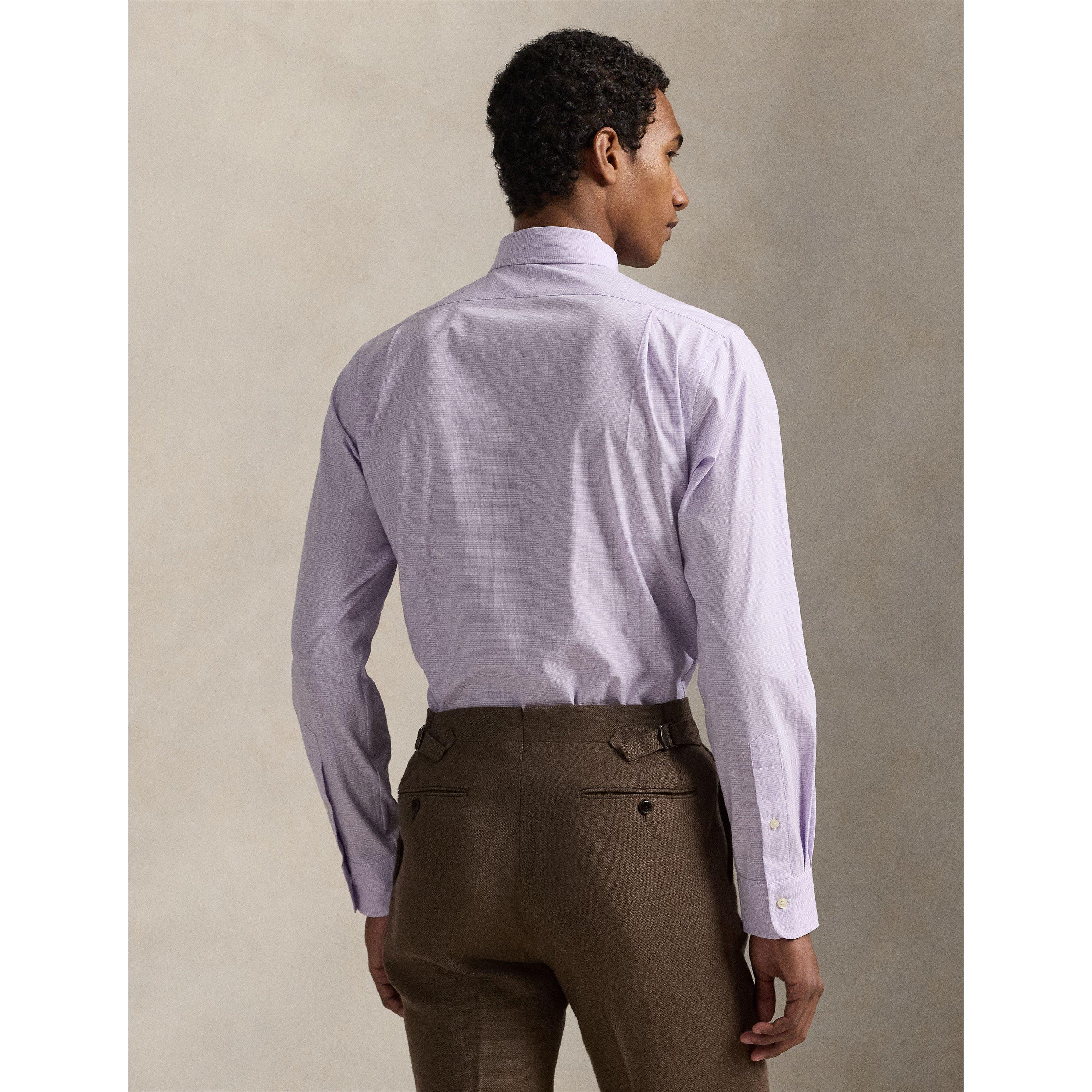 Poplin Check Long-Sleeve Patterned Shirt