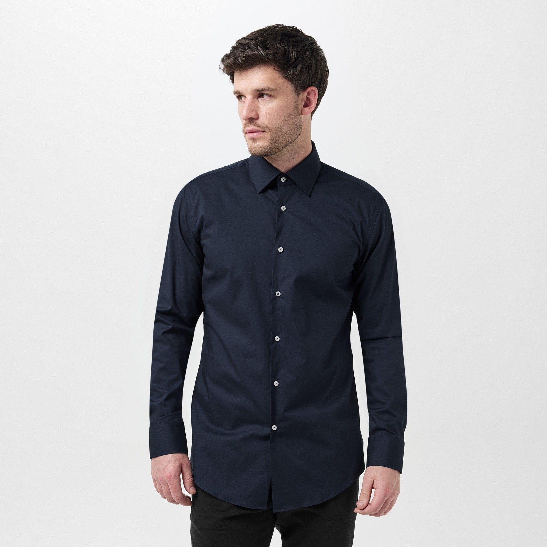 H-Hank-Kent-C1-214 10219212 01 Oxford Shirt Mens