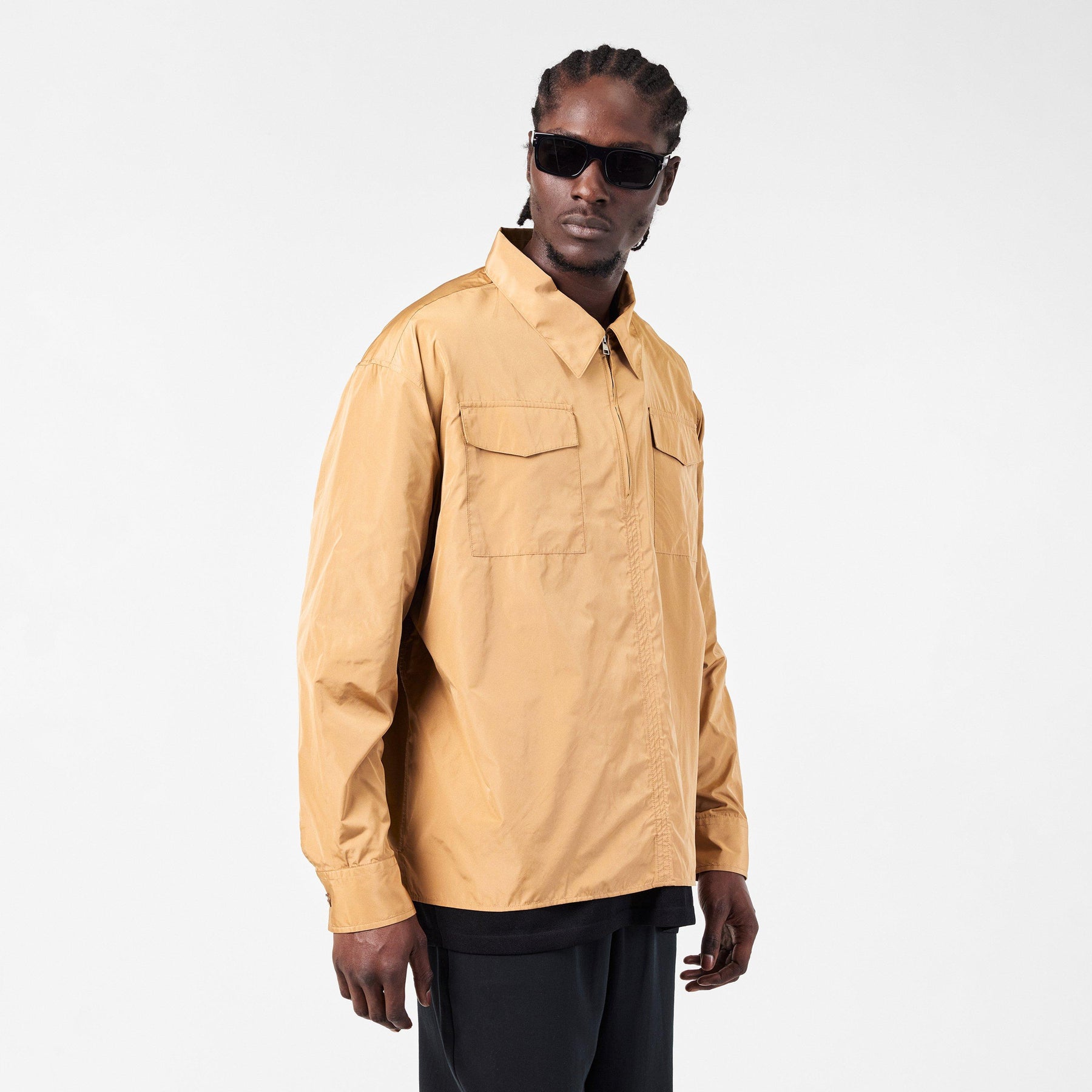 Men's Plain Long-Sleeve Shirt