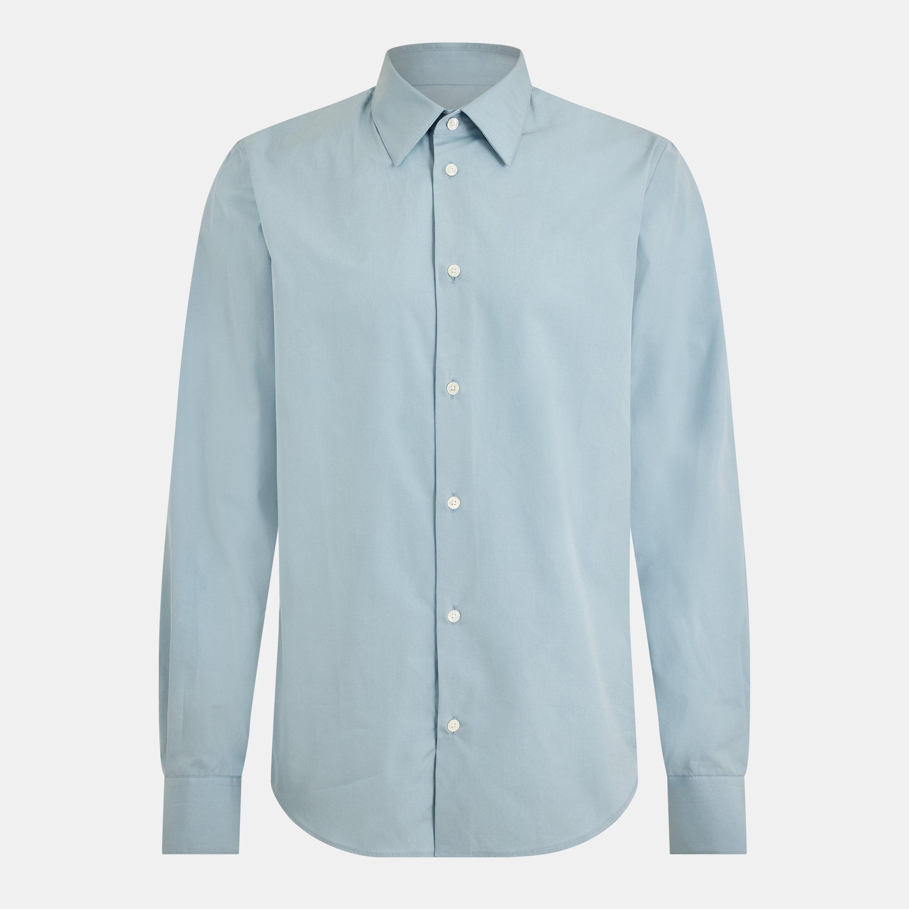 Men's Long-Sleeve Plain Shirt