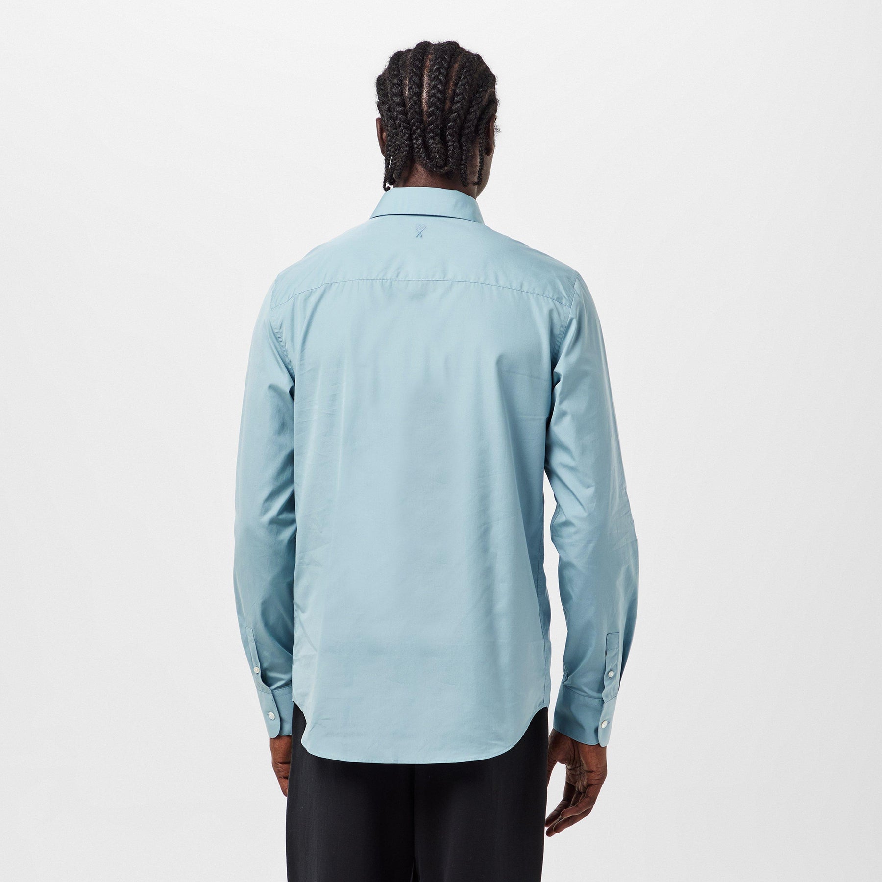 Men's Long-Sleeve Plain Shirt