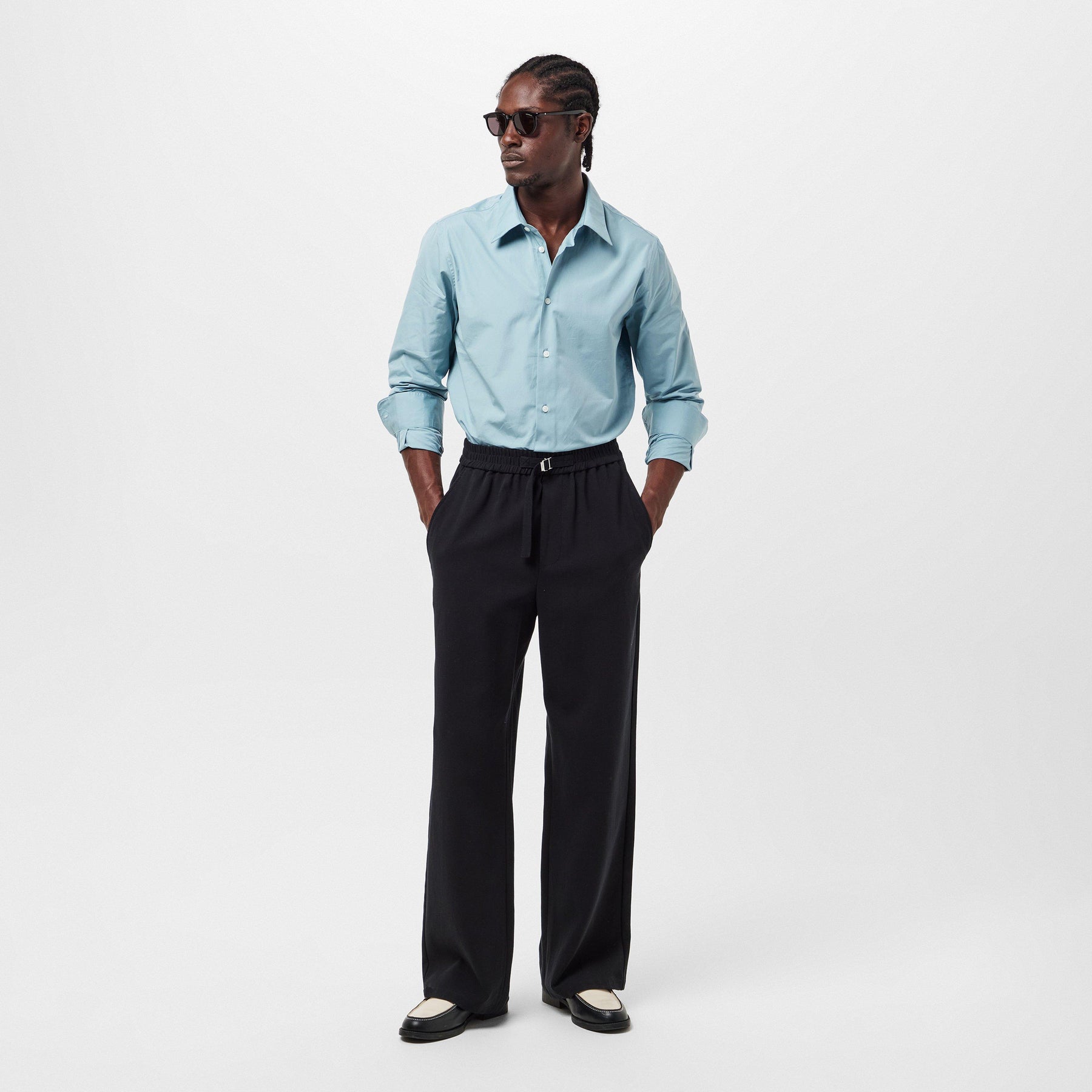 Men's Long-Sleeve Plain Shirt