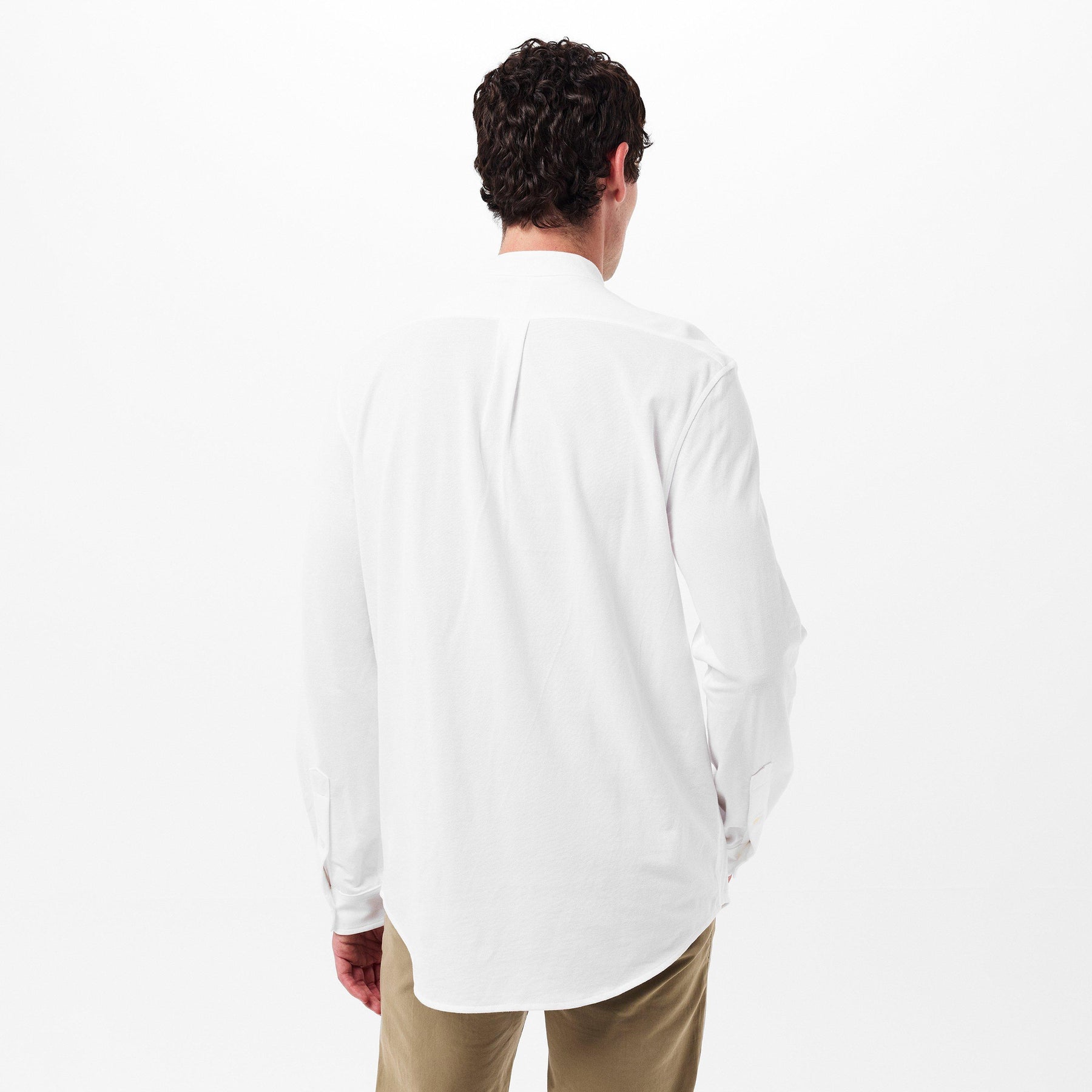 Men's Long-Sleeve Plain Shirt