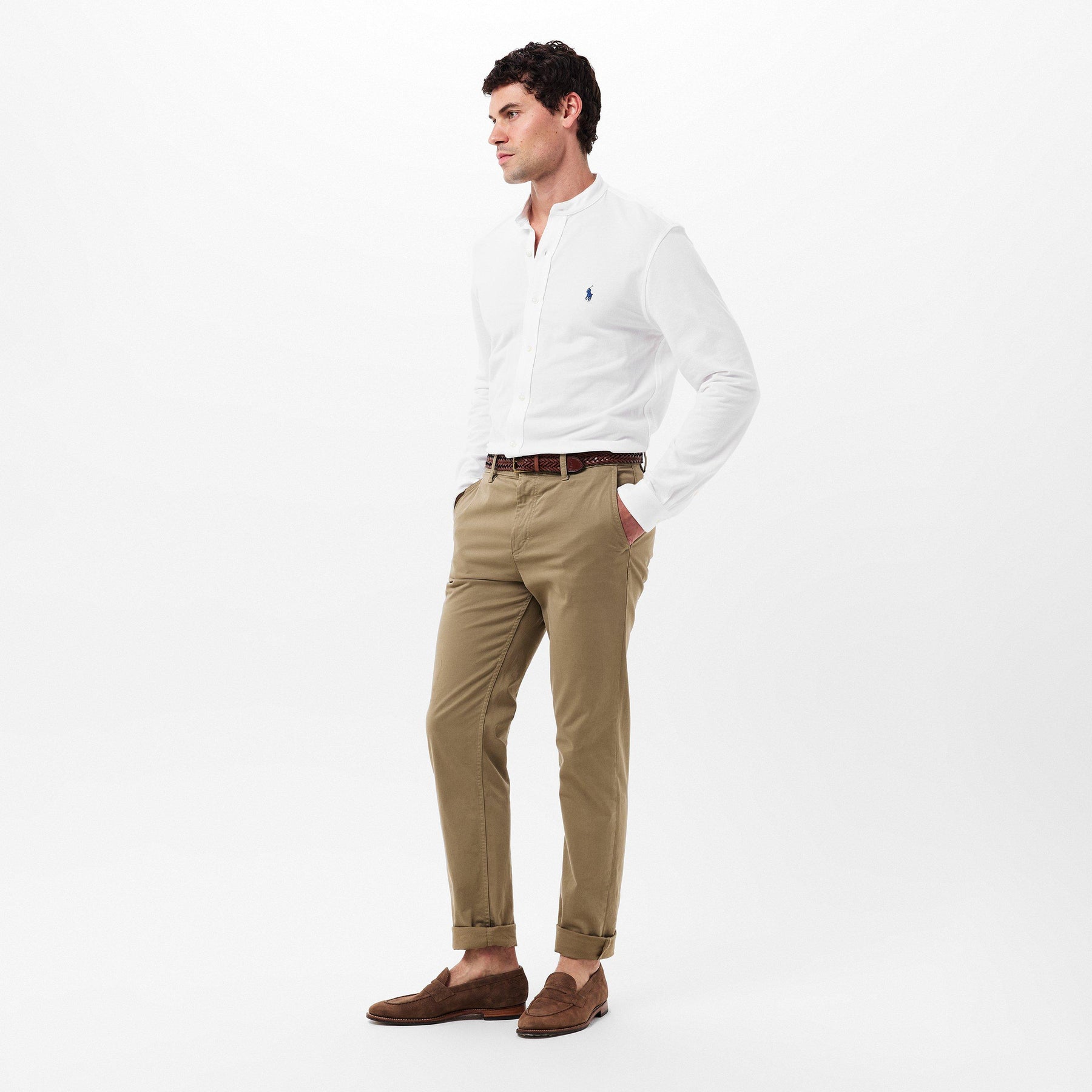 Men's Long-Sleeve Plain Shirt