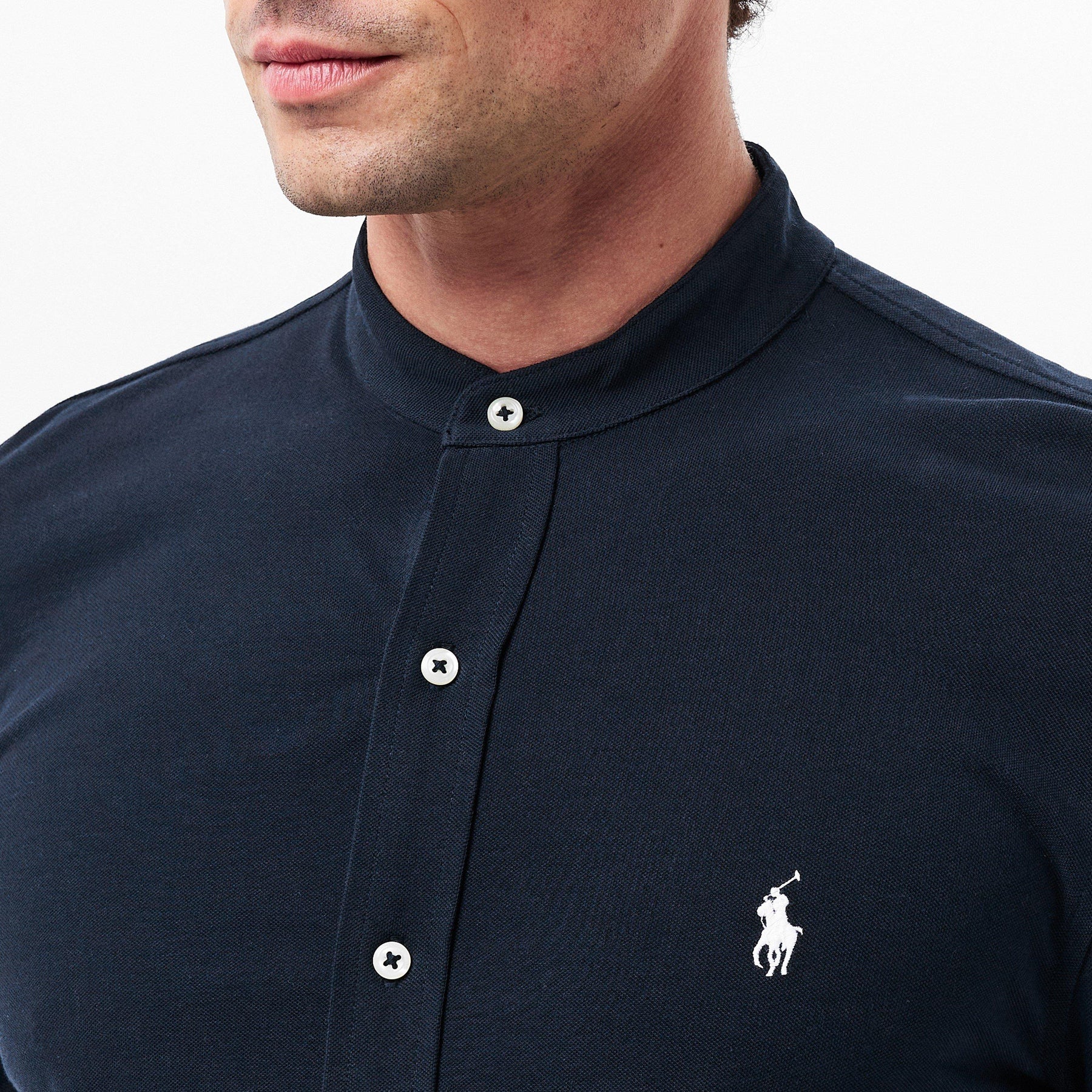 Men's Long-Sleeve Plain Shirt