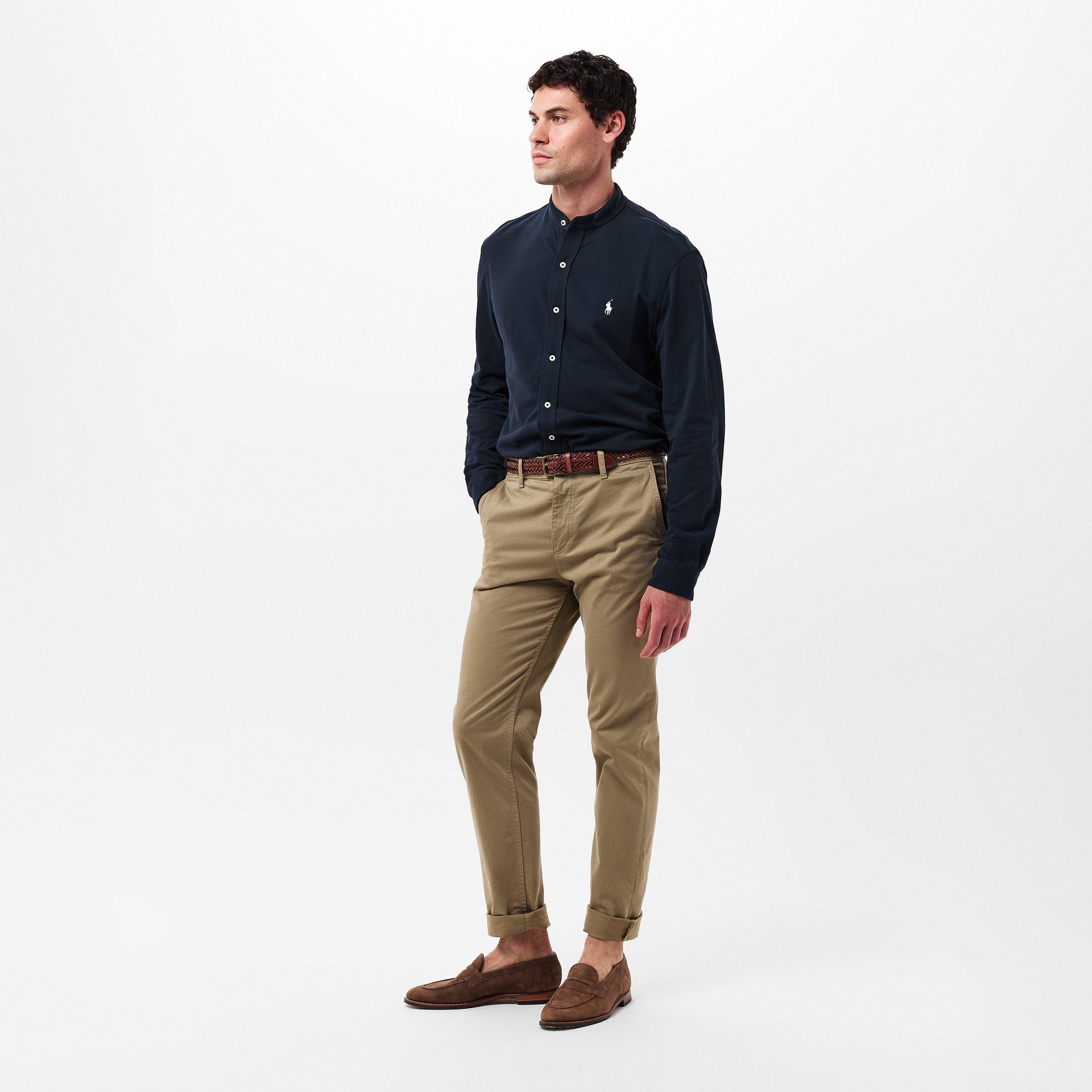 Men's Long-Sleeve Plain Shirt