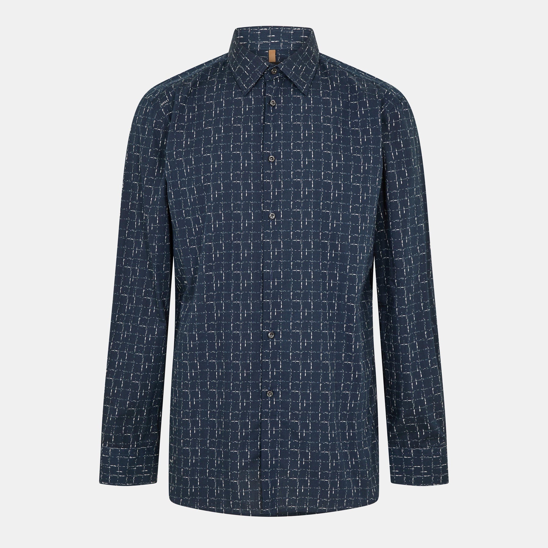 Men's T-Hays-Kent-214 Plain Long-Sleeve Shirt