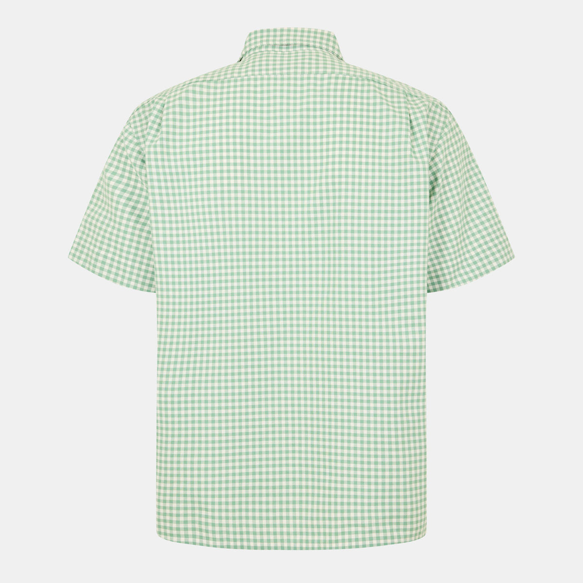 Men's Gingham Short-Sleeve Patterned Shirt