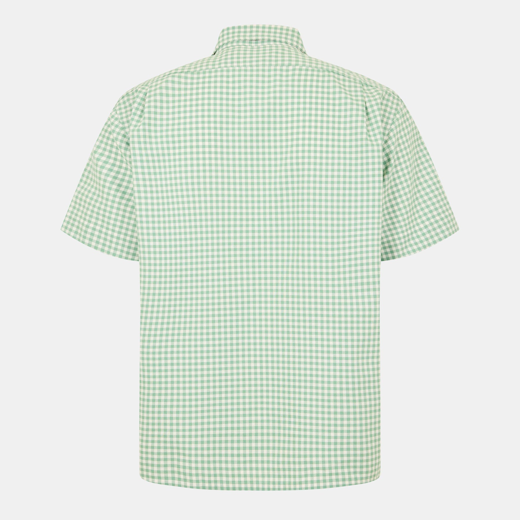 Men's Gingham Short-Sleeve Patterned Shirt