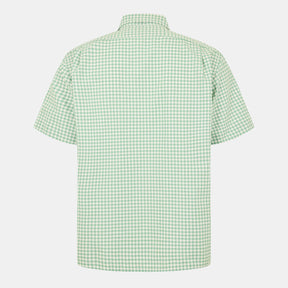 Men's Gingham Short-Sleeve Patterned Shirt