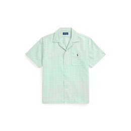Gingham Short-Sleeve Patterned Shirt