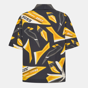 Men's Lapis 3 Patterned Short-Sleeve Shirt