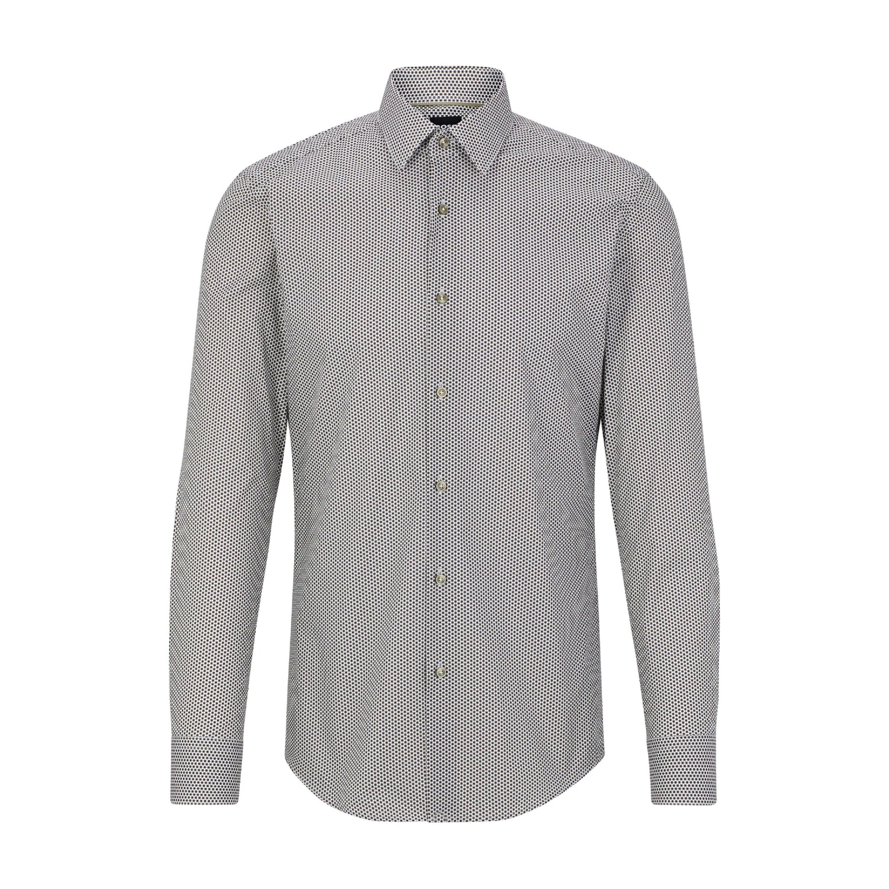 Men's H-Hank-S-Kent-C1-232 Patterned Short-Sleeve Shirt