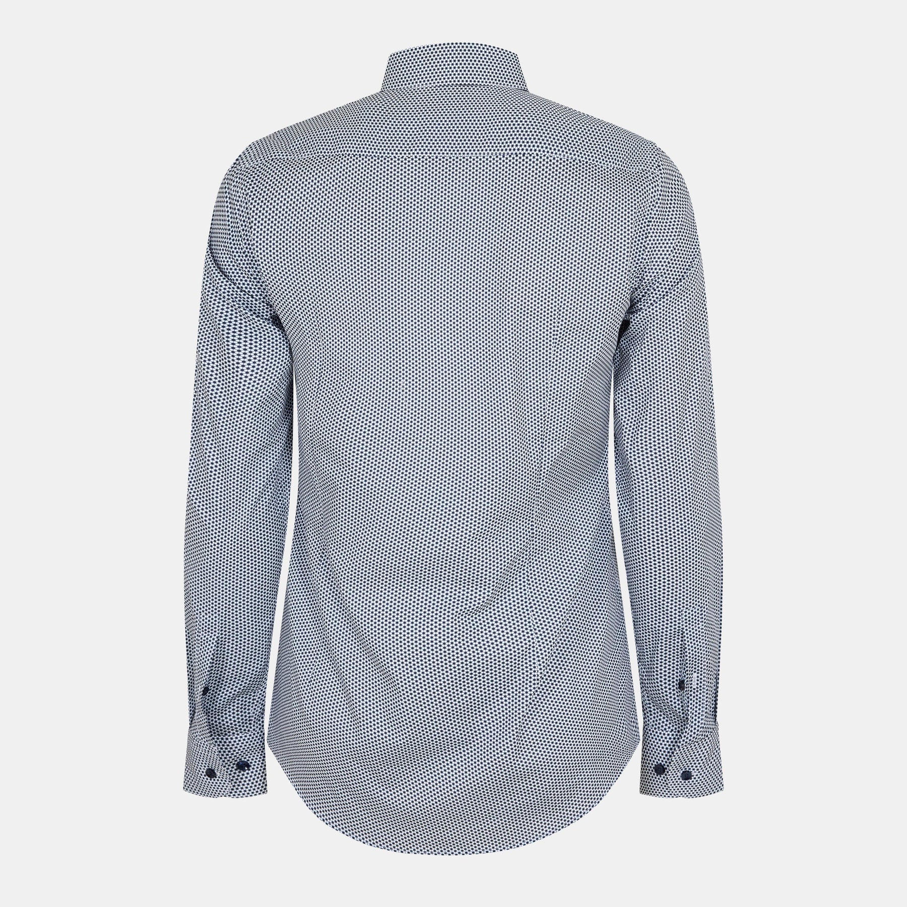 Men's H-Hank-S-Kent-C1-232 Patterned Short-Sleeve Shirt