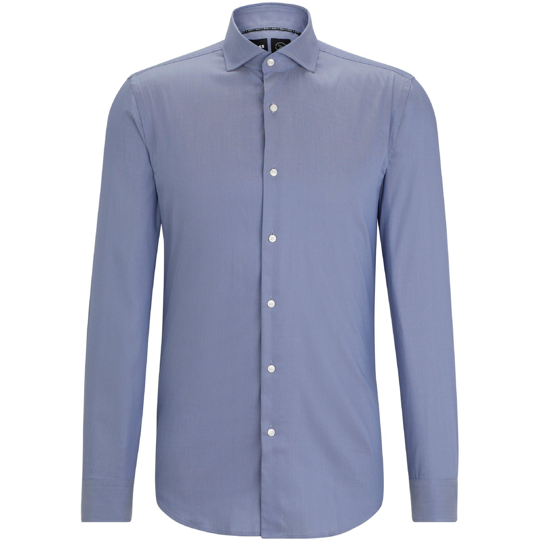 Men's P-Hank-Spread-C1-222 Plain Long-Sleeve Shirt