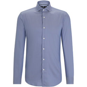 Men's P-Hank-Spread-C1-222 Plain Long-Sleeve Shirt