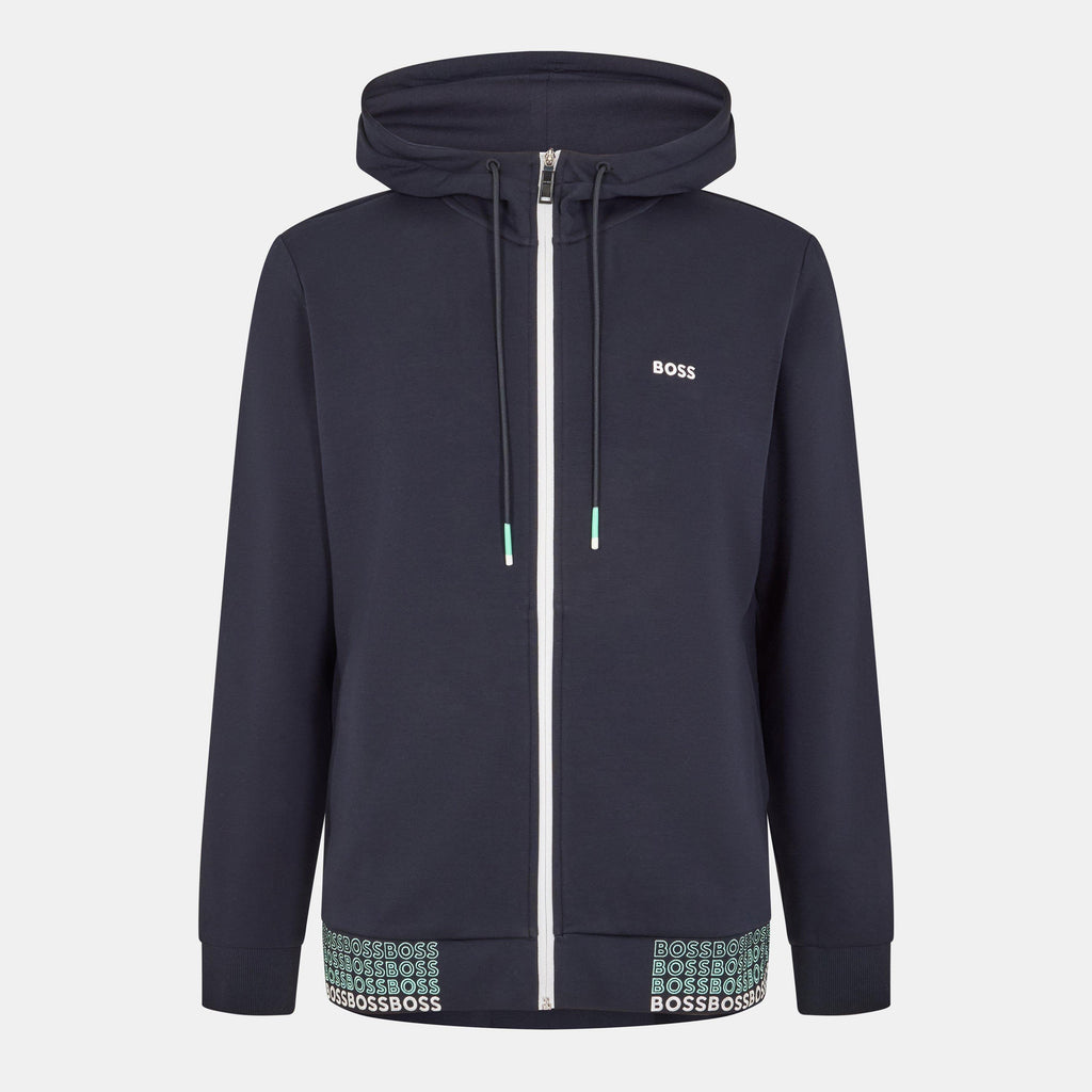 Men's Saggy Top Full Zip Hoodie