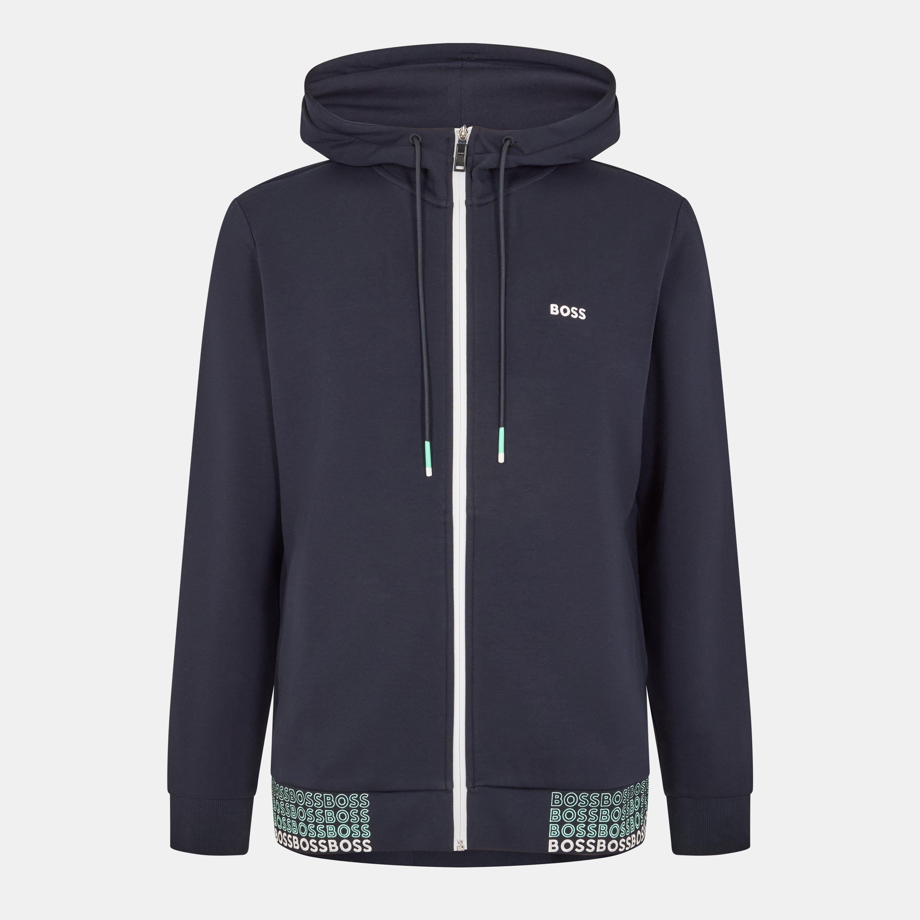 Men's Saggy Top Full Zip Hoodie