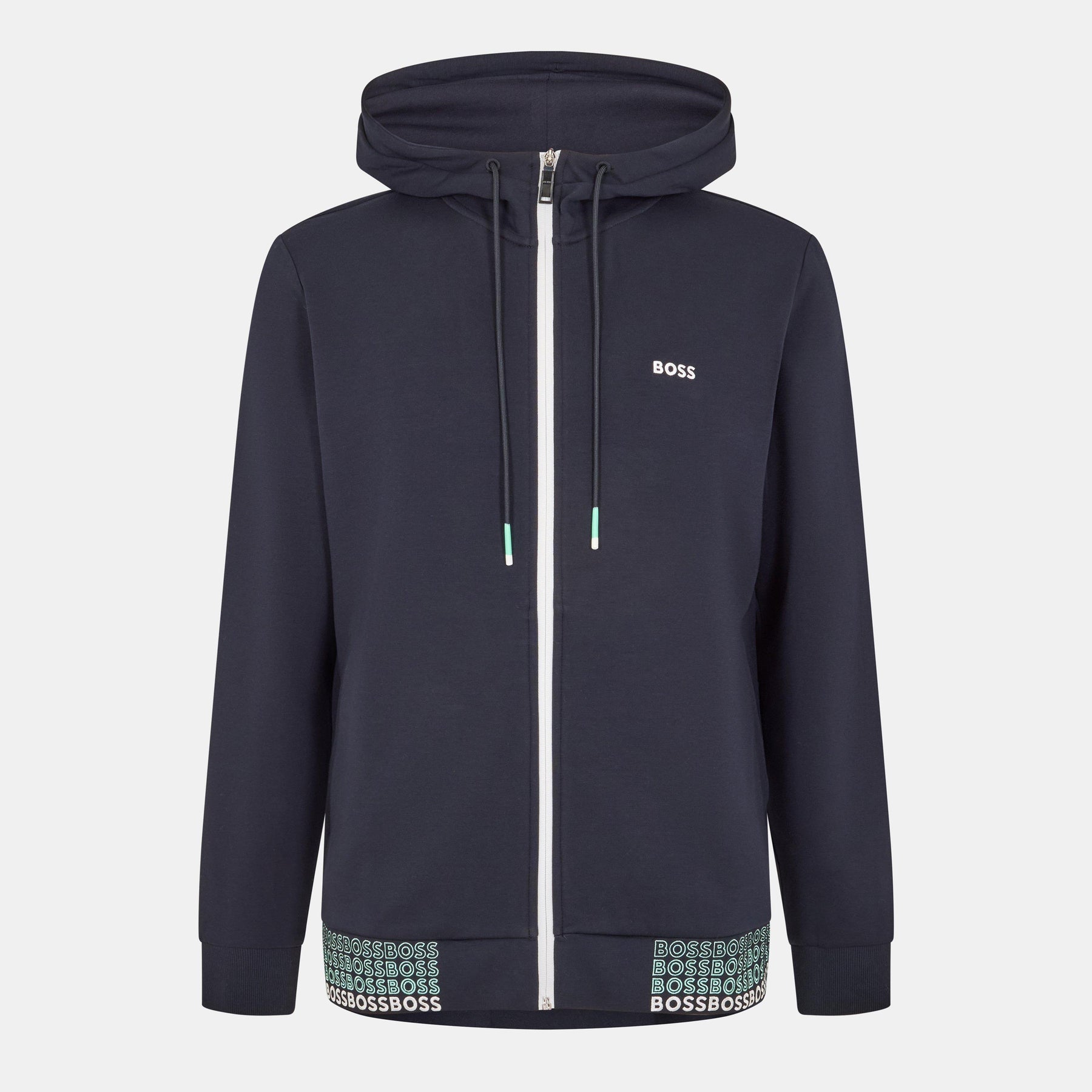 Men's Saggy Top Full Zip Hoodie