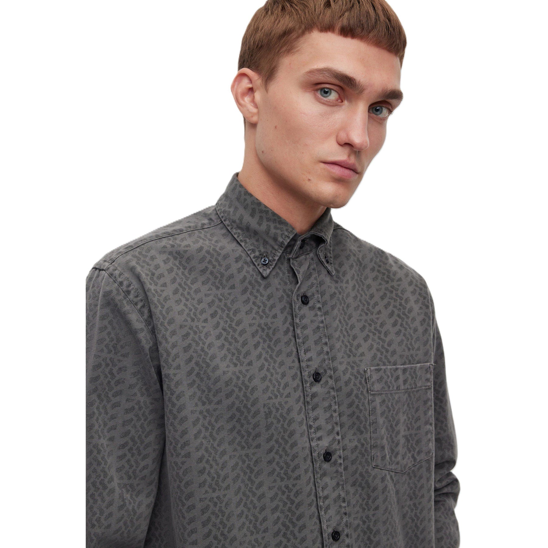 Men's Lambey Patterned Long-Sleeve Shirt