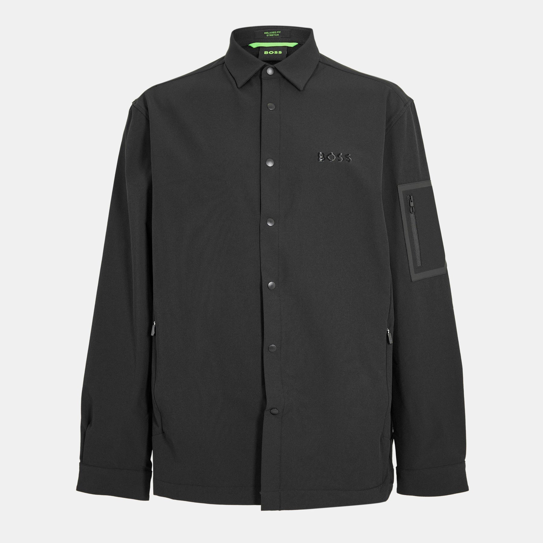 Men's B Lite L Plain Shirt, Water-repellent 4-way Stretch