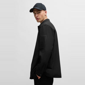 Men's B Lite L Plain Shirt, Water-repellent 4-way Stretch