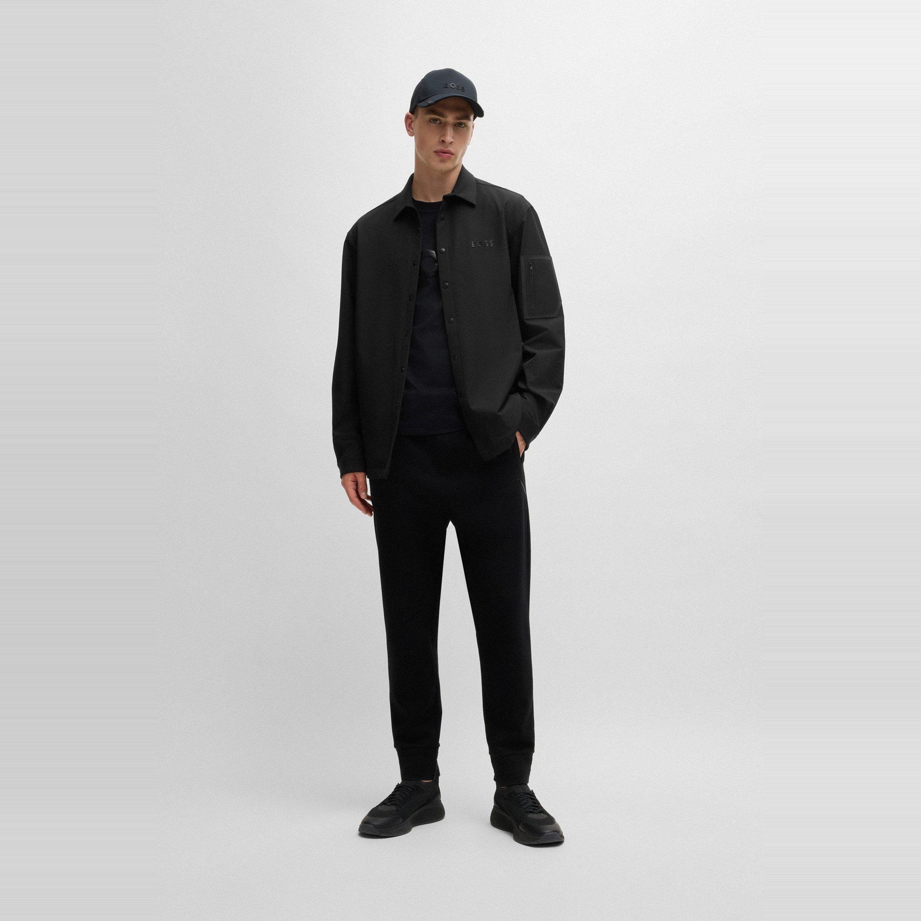 Men's B Lite L Plain Shirt, Water-repellent 4-way Stretch