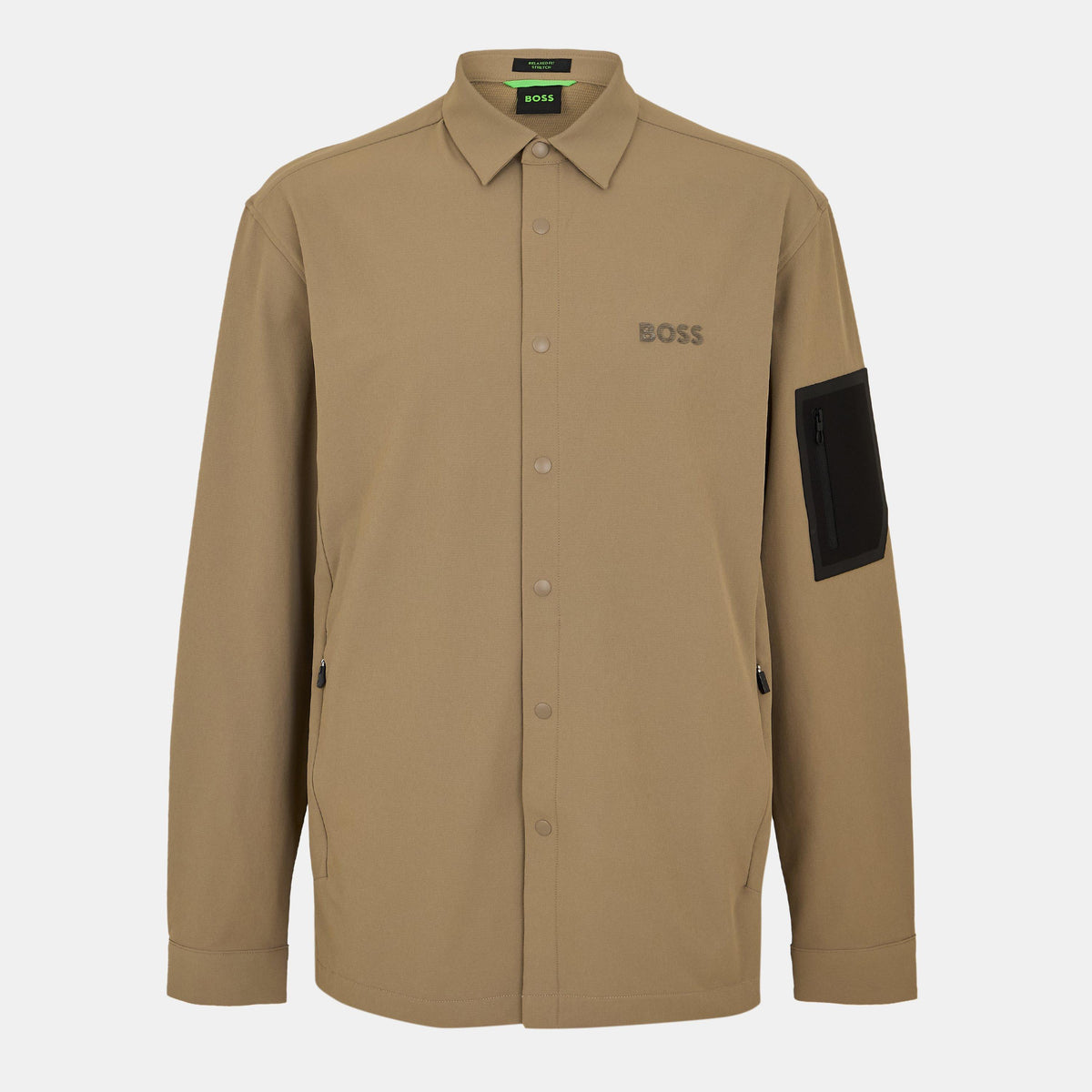 Men's B Lite L Plain Shirt, Water-repellent 4-way Stretch