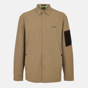 Men's B Lite L Plain Shirt, Water-repellent 4-way Stretch