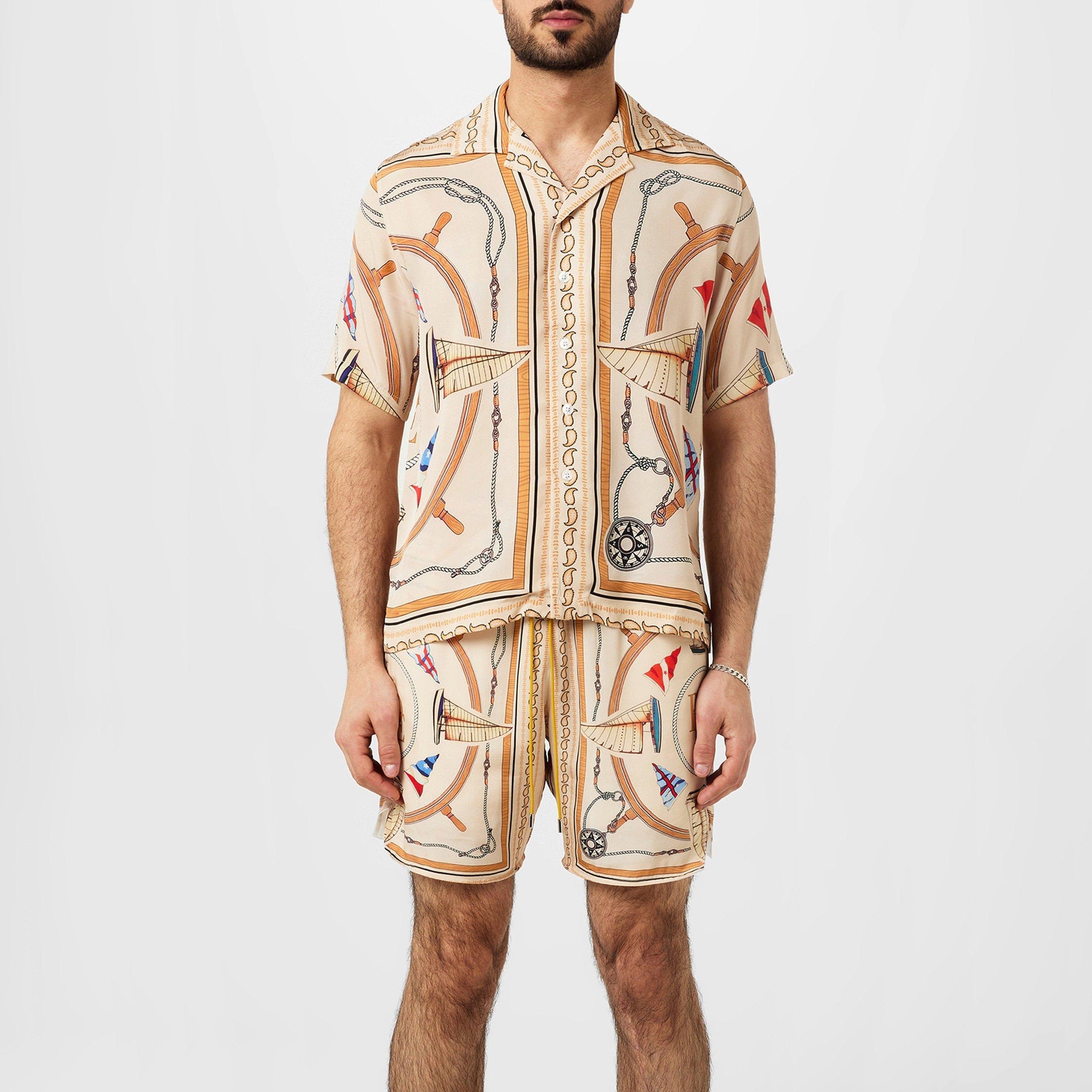 Nautical Silk Shirt