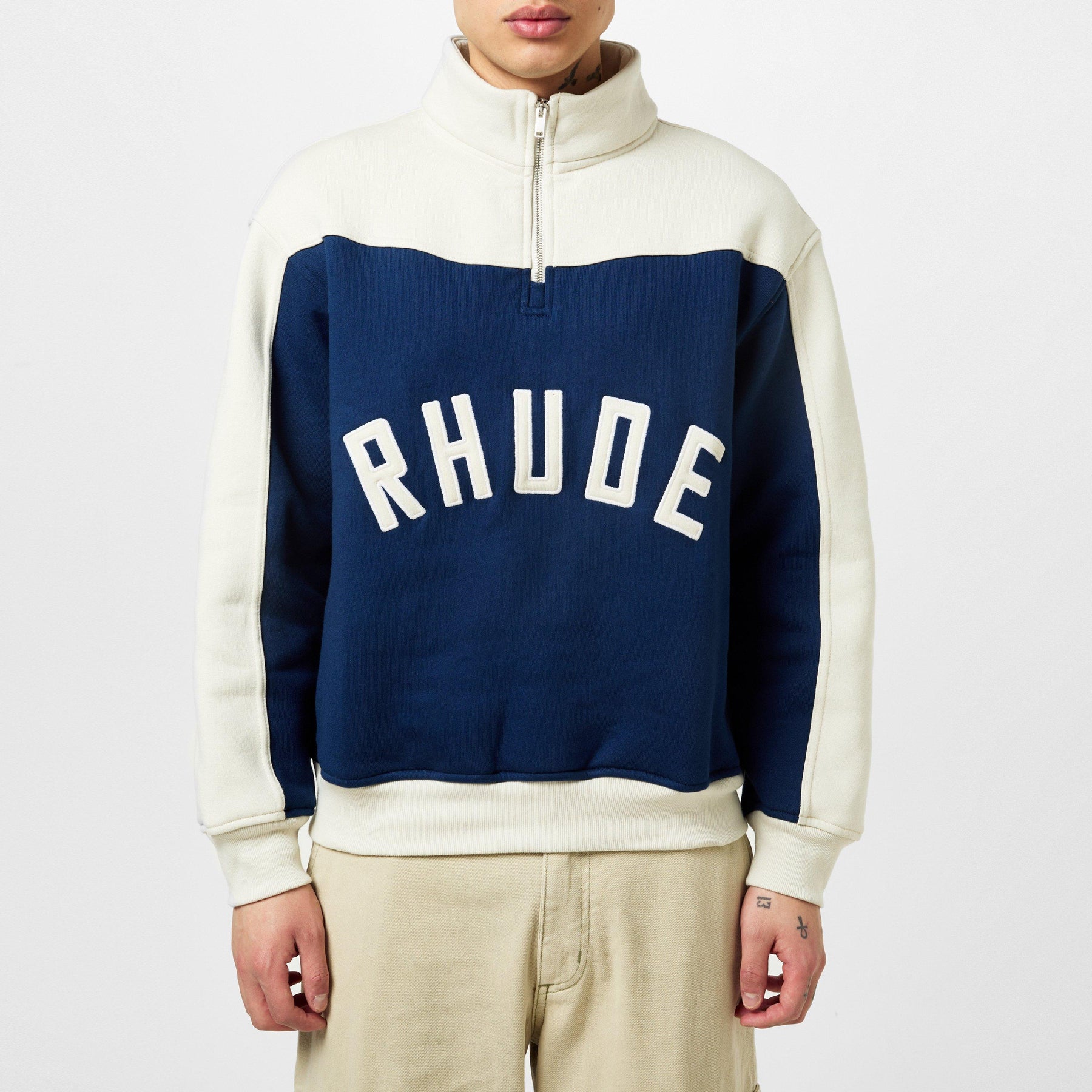 Contrast Quarter-Zip Varisty