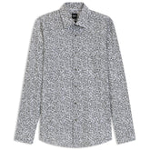 Men's Floral Print Stretch Cotton Shirt