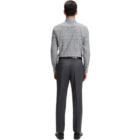 Men's Floral Print Stretch Cotton Shirt