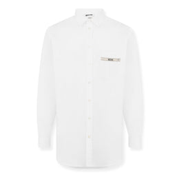 Tape Long Sleeve Plain Shirt
