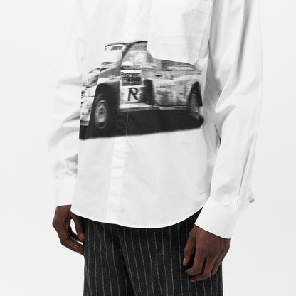 Men's Long-Sleeve Patterned Shirt