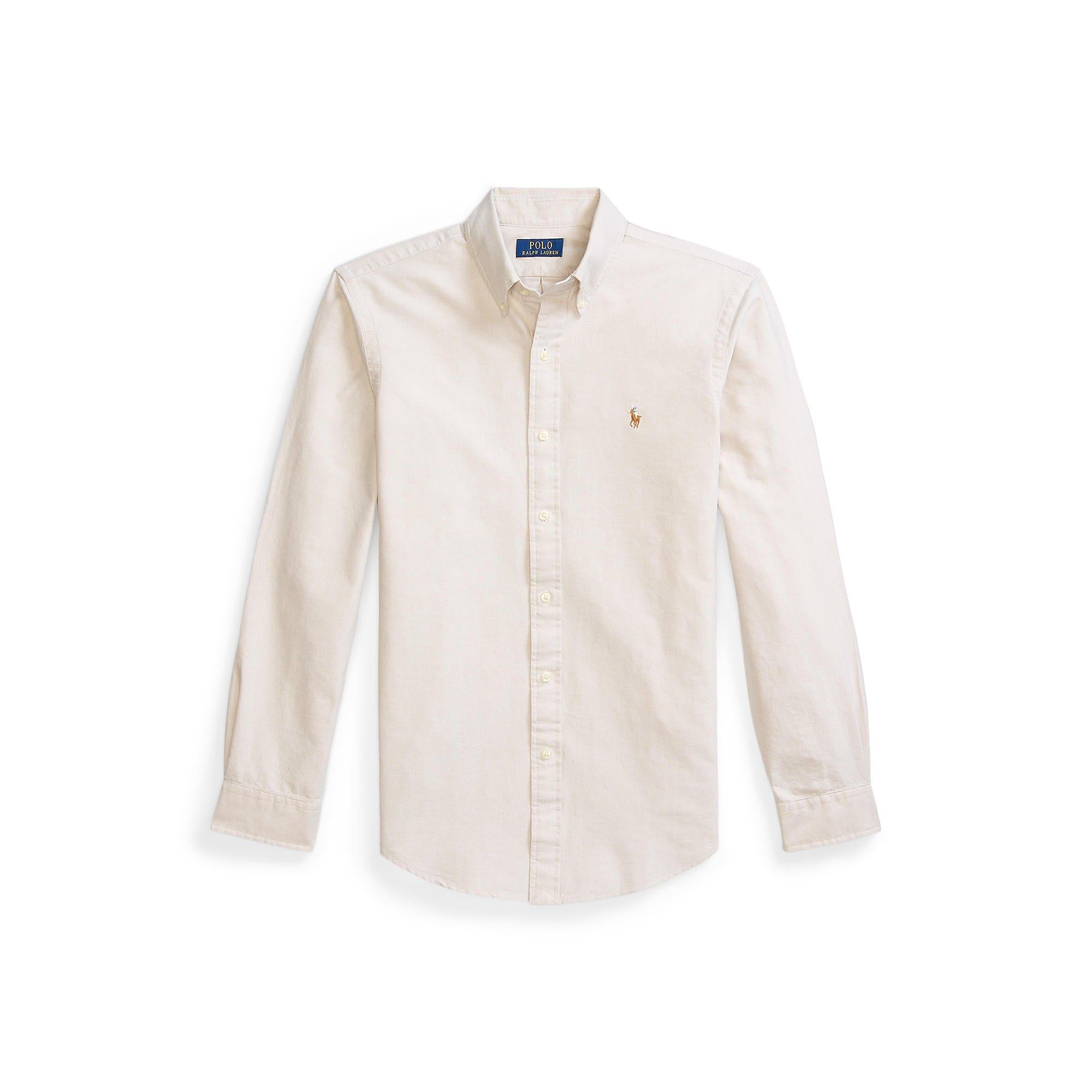 Oxford Long-Sleeve Plain Shirt