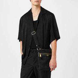 Allover Logo Jacquard Twill Shirt