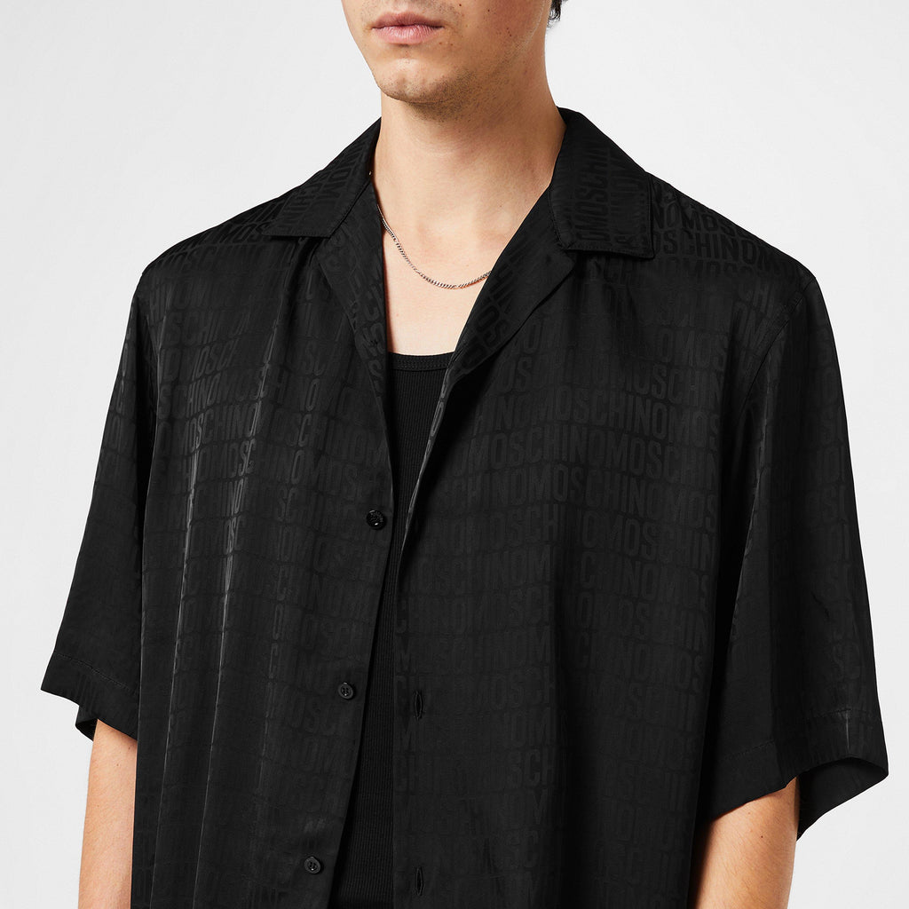 Allover Logo Jacquard Twill Shirt
