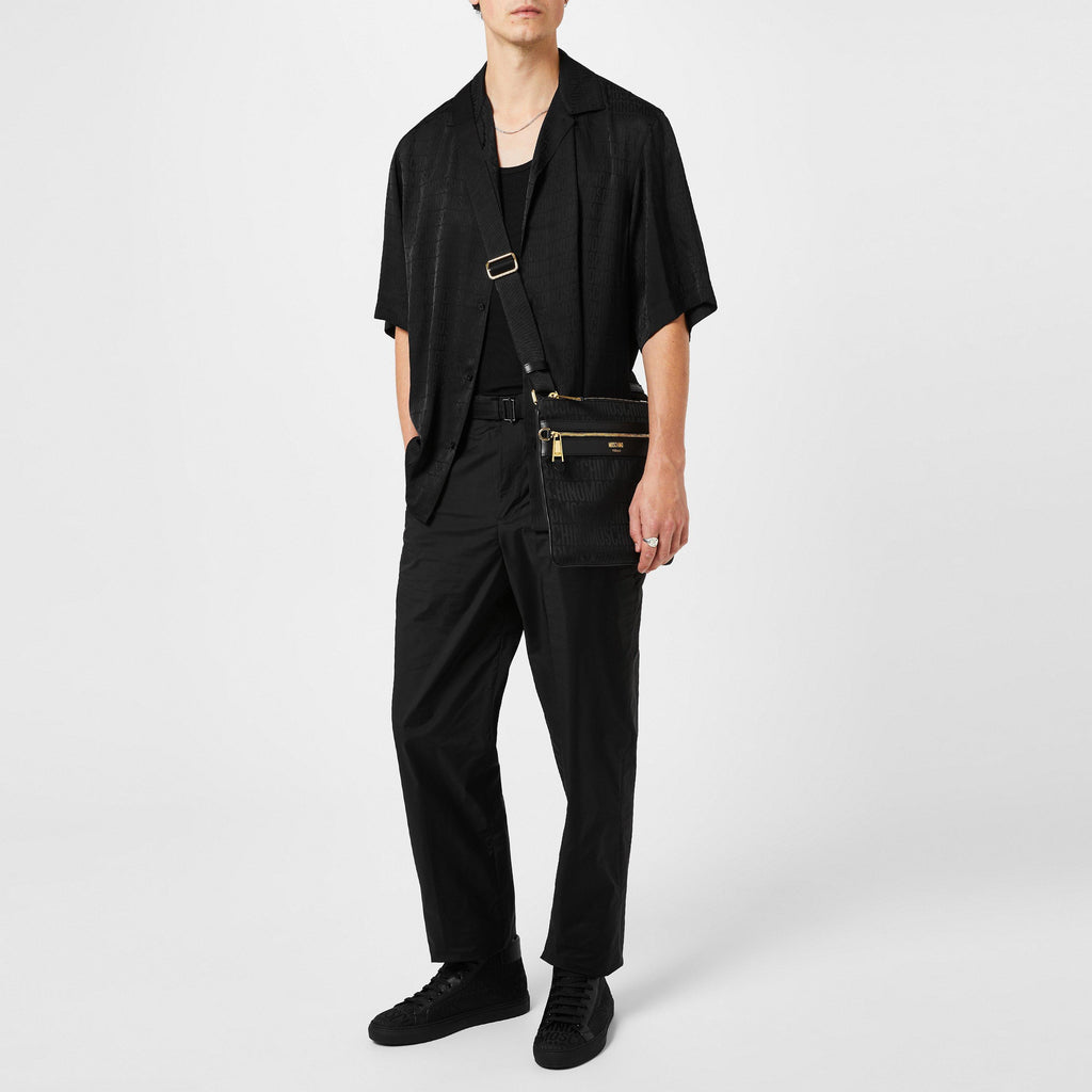 Allover Logo Jacquard Twill Shirt