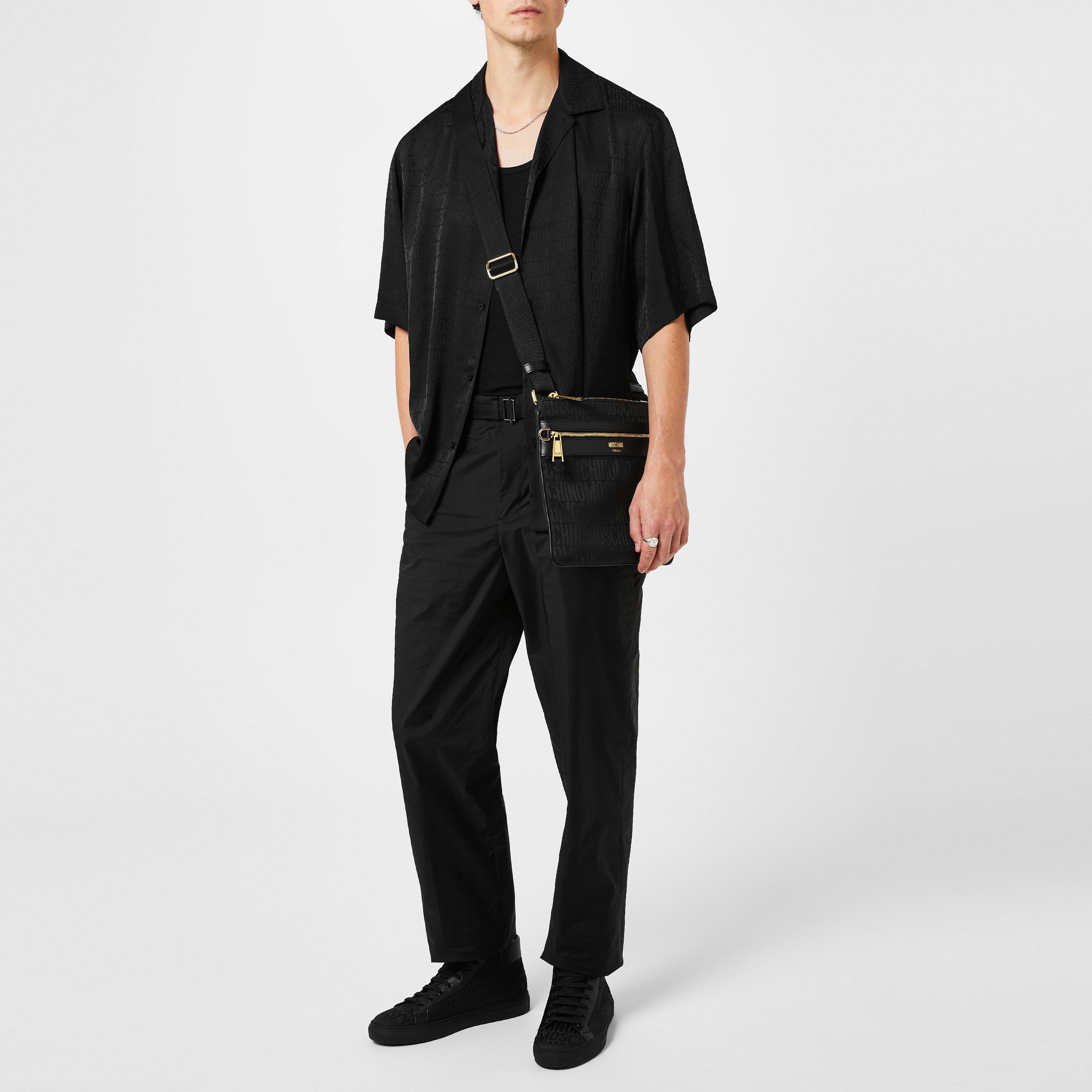 Allover Logo Jacquard Twill Shirt