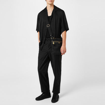 Allover Logo Jacquard Twill Shirt