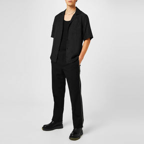 Men's Jacq Short-Sleeve Silk Shirt