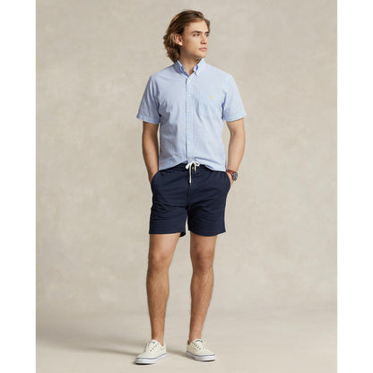 Striped Seersucker Short-Sleeve Shirt