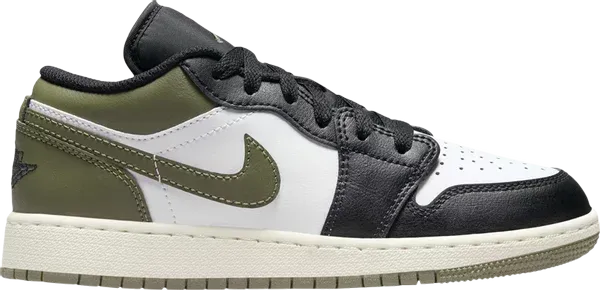 Air Jordan 1 Low 'Black Toe Medium Olive'