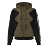 Athl Diag Outline Hooded Tracktop