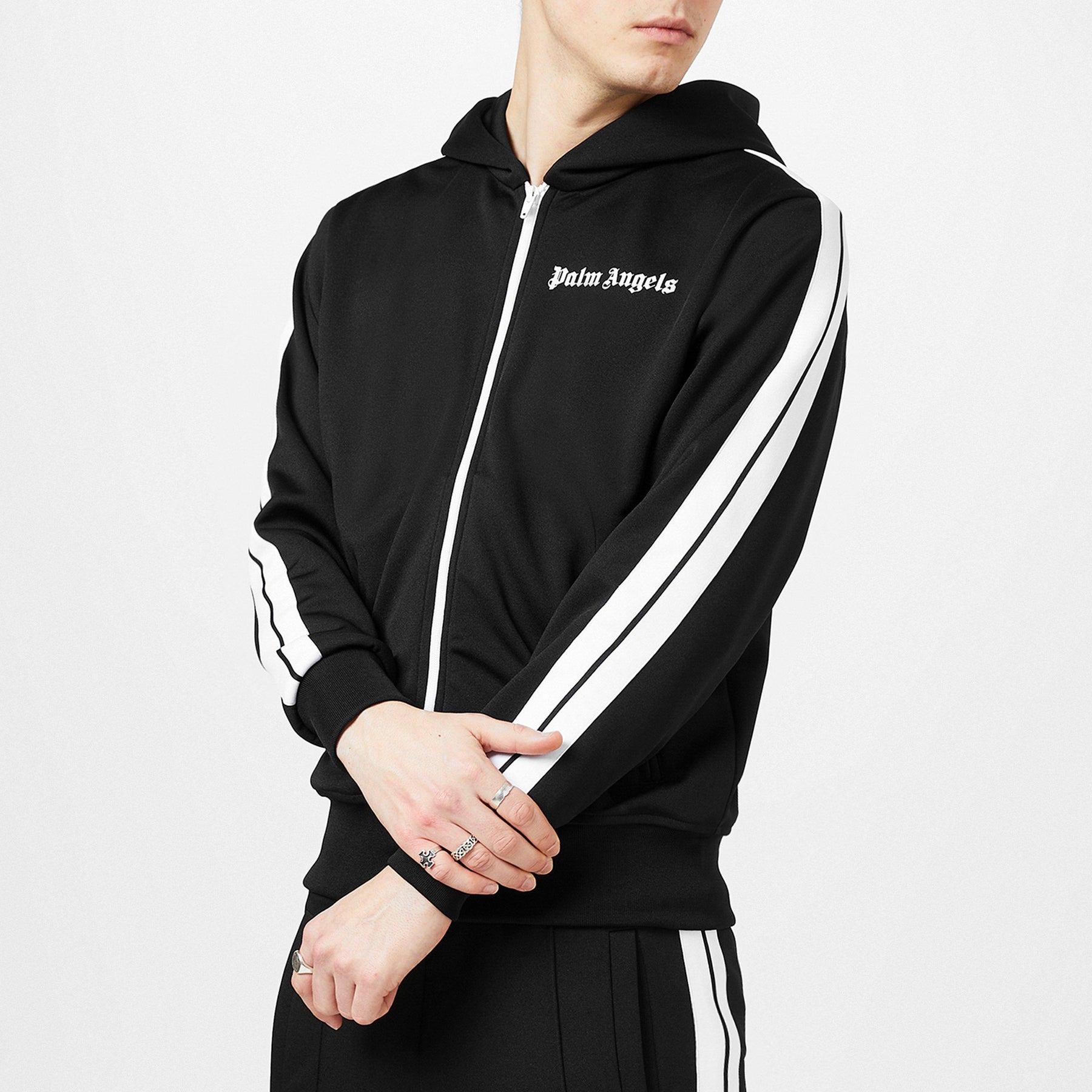 Side Stripe Logo Hoodie